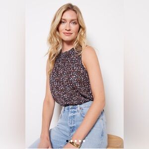 Evereve Suzi Gathered Printed Top